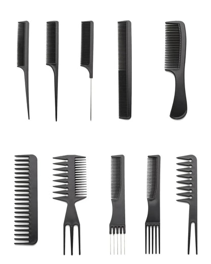 10 Piece Professional Styling Comb Set
