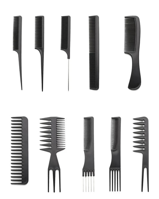 10 Piece Professional Styling Comb Set