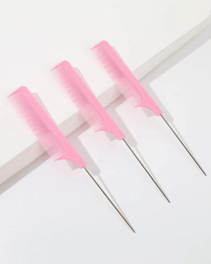 3 Pack Rat Tail Comb Set