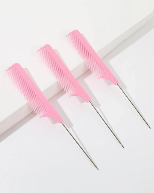 3 Pack Rat Tail Comb Set