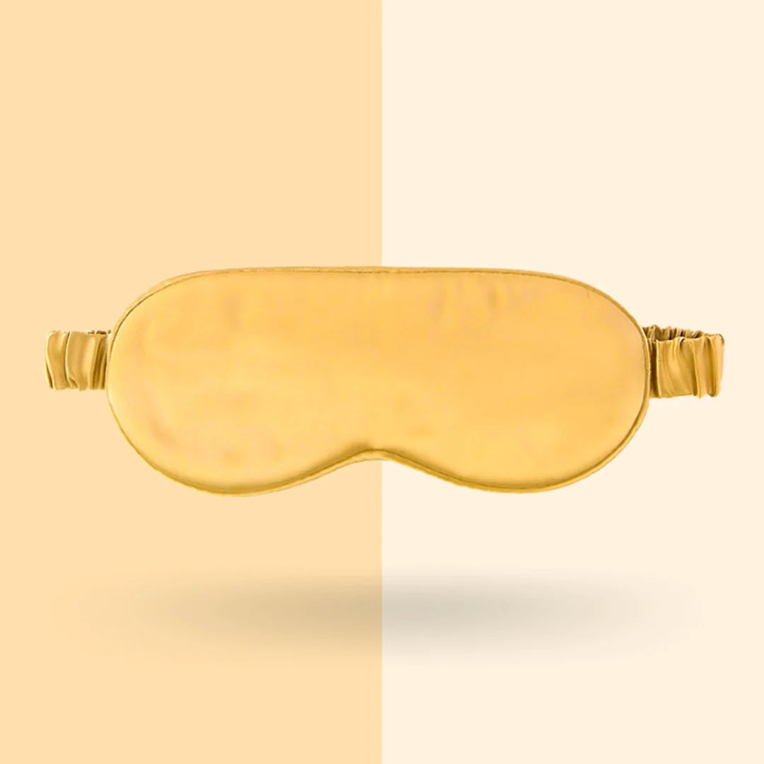 Luxury Mulberry Silk Sleep Mask Gold