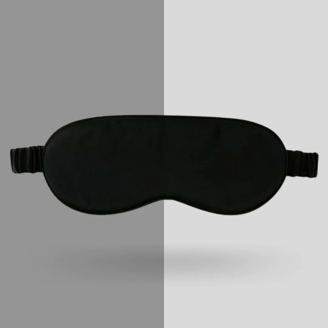 Luxury Mulberry Silk Sleep Mask Black