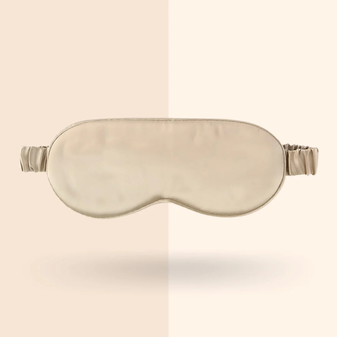Luxury Mulberry Silk Sleep Mask Champagne