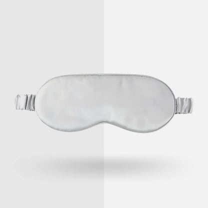 Luxury Mulberry Silk Sleep Mask Silver