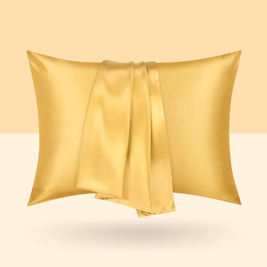 Luxury Mulberry Silk Pillowcase Gold, Standard
