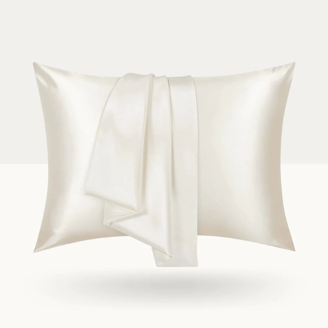 Luxury Mulberry Silk Pillowcase Ivory, Standard