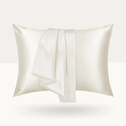 Luxury Mulberry Silk Pillowcase Ivory, Standard