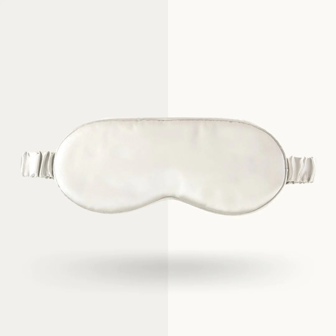 Luxury Mulberry Silk Sleep Mask Ivory