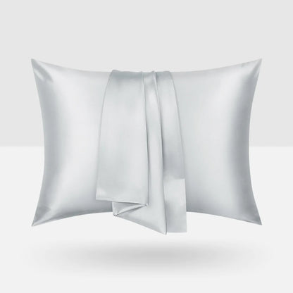 Luxury Mulberry Silk Pillowcase Silver, Standard